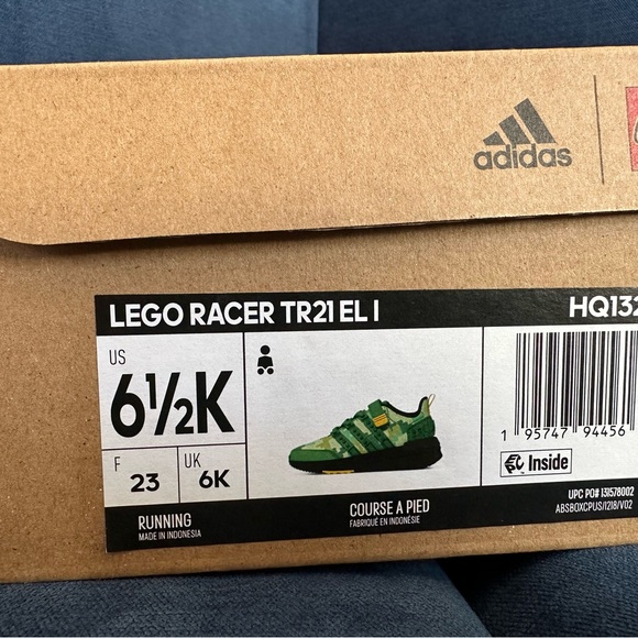 ADIDAS X LEGO® RACER TR21 ELASTIC LACE AND TOP STRAP SHOES 6.5K - Toddler - Picture 3 of 7